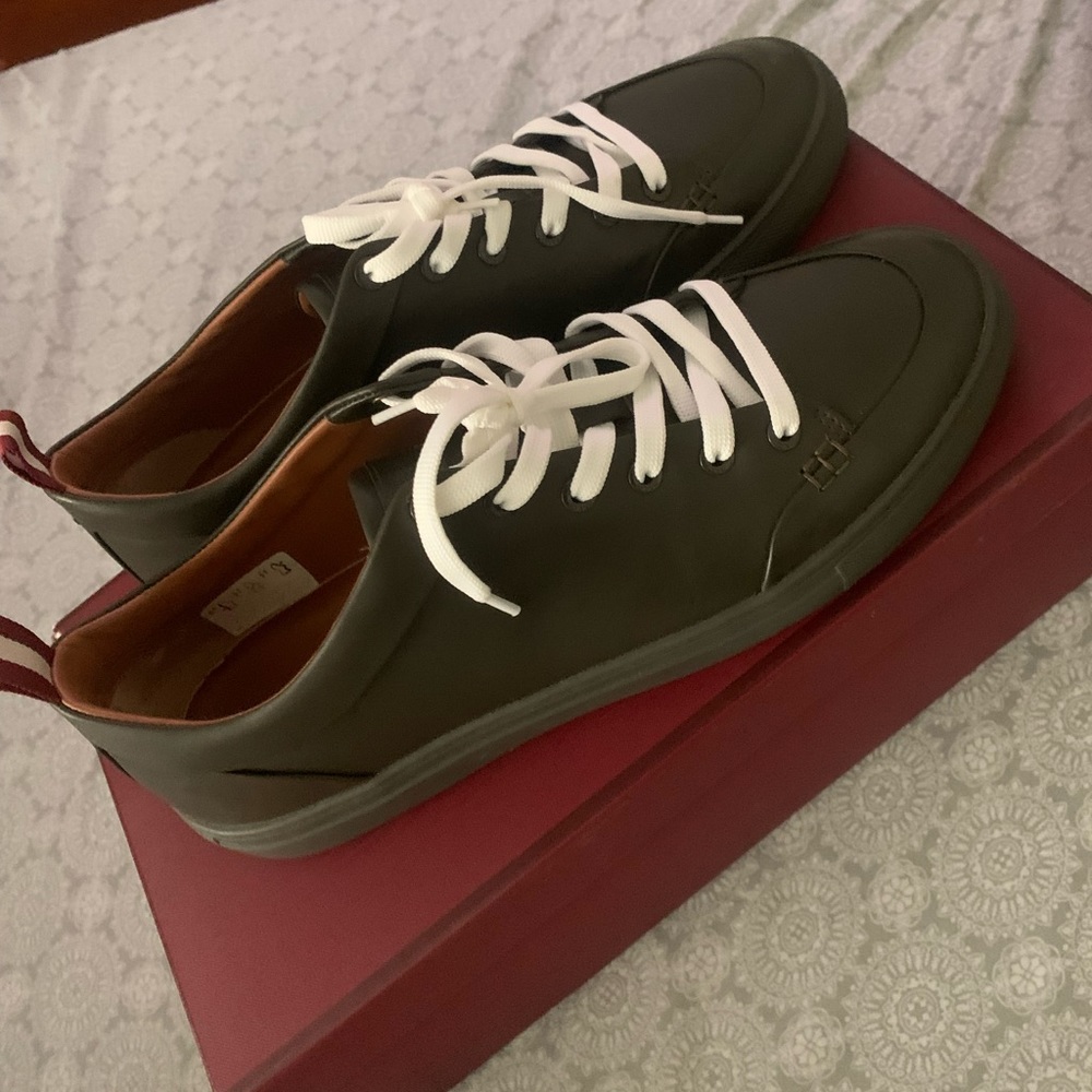 Brown leather Bally sneakers